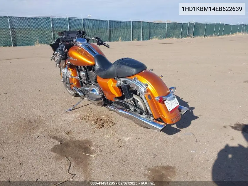 2014 Harley-Davidson Flhx Street Glide VIN: 1HD1KBM14EB622639 Lot: 41491295