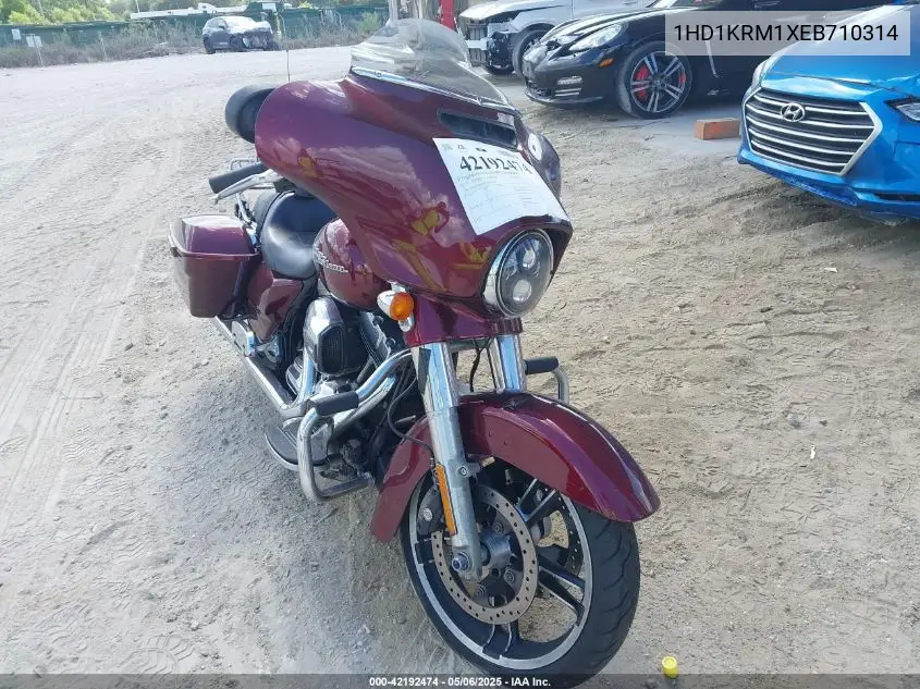 2014 Harley-Davidson Flhxs Street Glide Special VIN: 1HD1KRM1XEB710314 Lot: 42192474