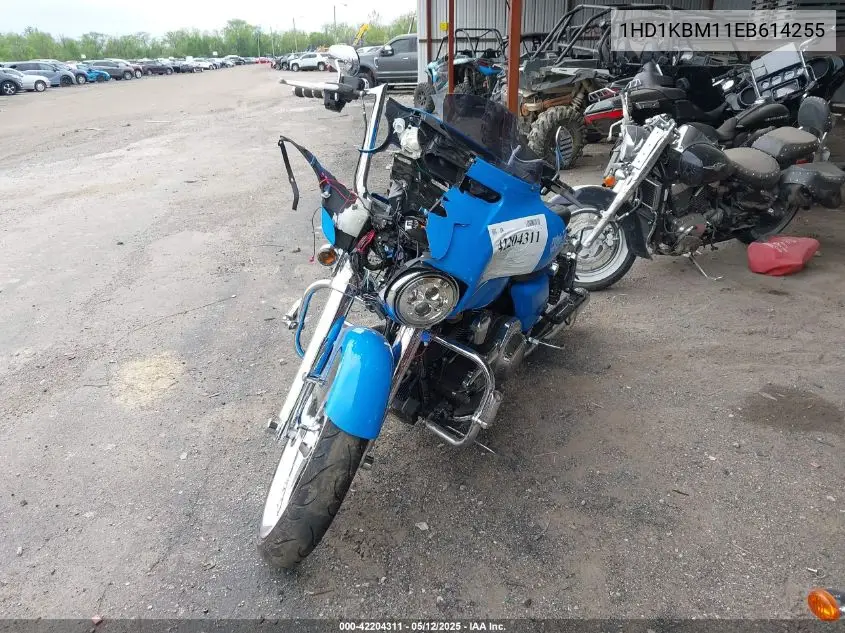 2014 Harley-Davidson Flhx Street Glide VIN: 1HD1KBM11EB614255 Lot: 42204311