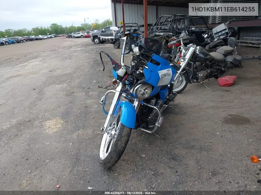 2014 Harley-Davidson Flhx Street Glide VIN: 1HD1KBM11EB614255 Lot: 42204311