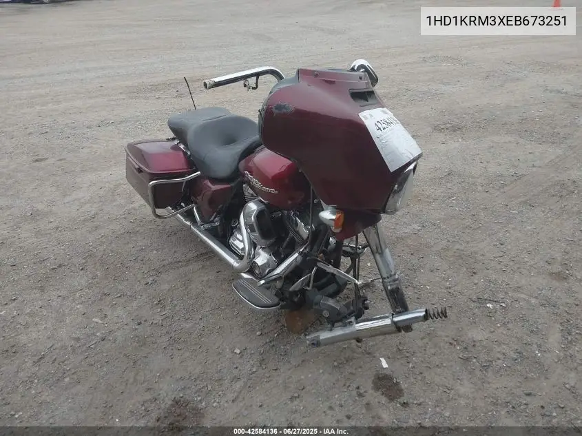 2014 Harley-Davidson Flhxs Street Glide Special VIN: 1HD1KRM3XEB673251 Lot: 42584136