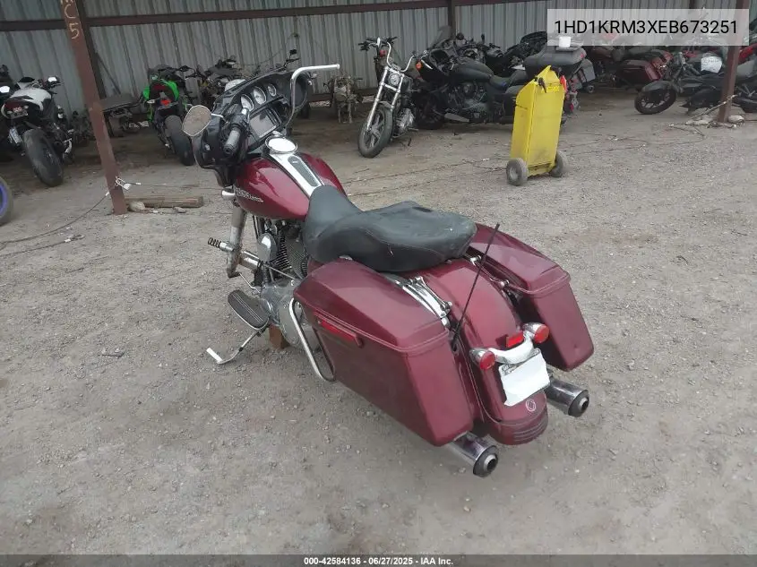 2014 Harley-Davidson Flhxs Street Glide Special VIN: 1HD1KRM3XEB673251 Lot: 42584136