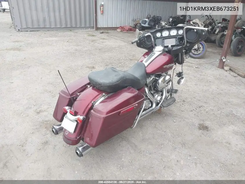 2014 Harley-Davidson Flhxs Street Glide Special VIN: 1HD1KRM3XEB673251 Lot: 42584136