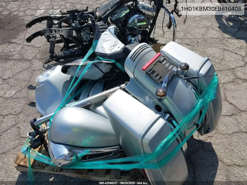 2014 Harley-Davidson Flhx Street Glide VIN: 1HD1KBM30EB610408 Lot: 42596337