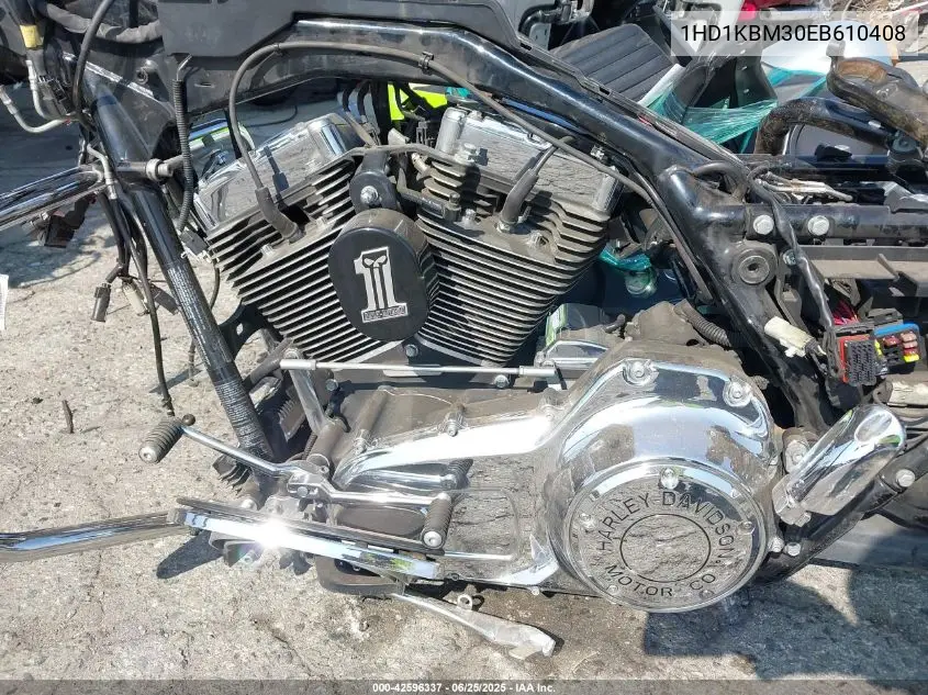 2014 Harley-Davidson Flhx Street Glide VIN: 1HD1KBM30EB610408 Lot: 42596337