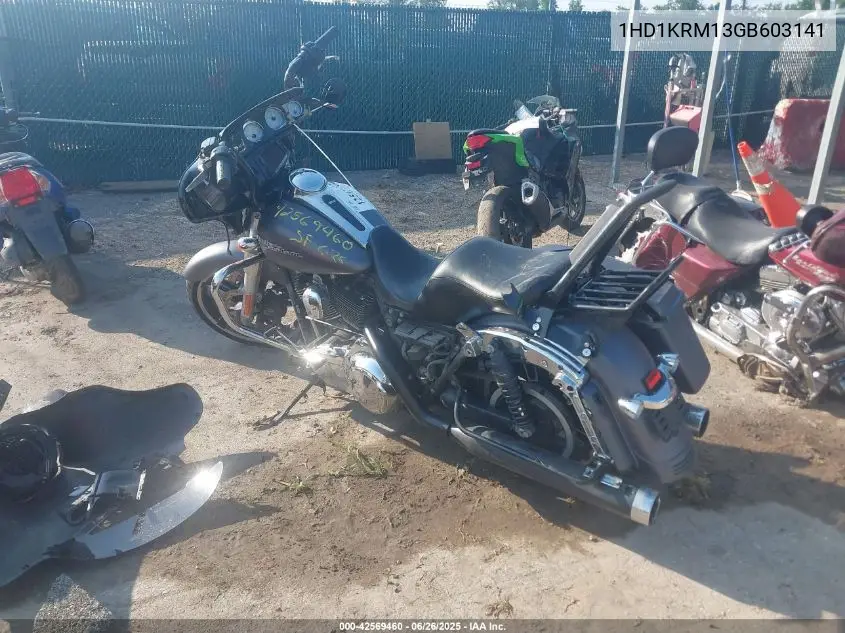 2016 Harley-Davidson Flhxs Street Glide Special VIN: 1HD1KRM13GB603141 Lot: 42569460