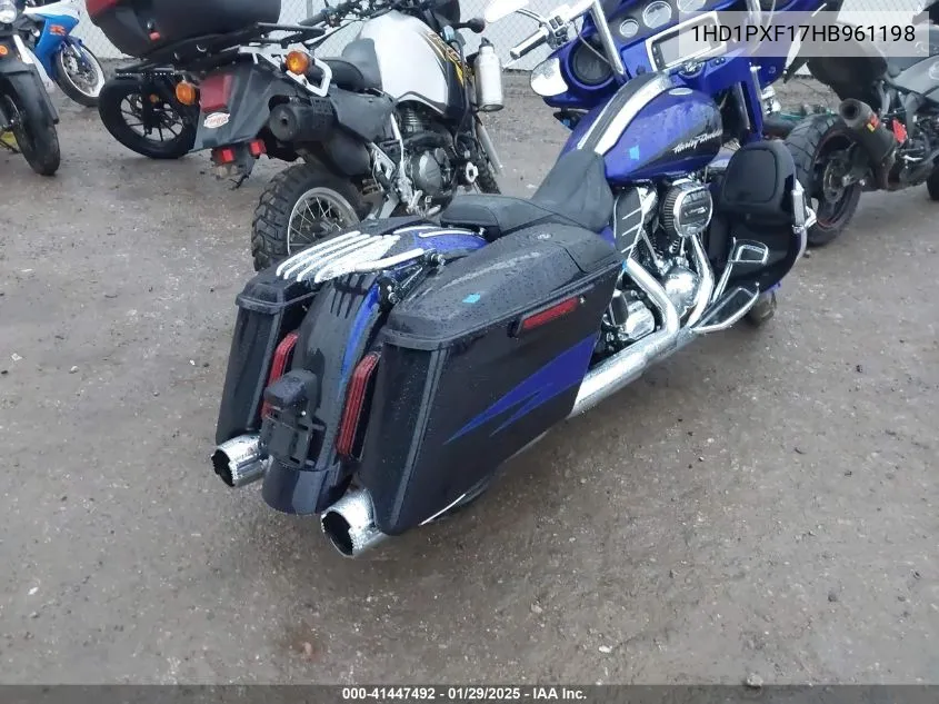 2017 Harley-Davidson Flhxse Cvo Street Glide VIN: 1HD1PXF17HB961198 Lot: 41447492