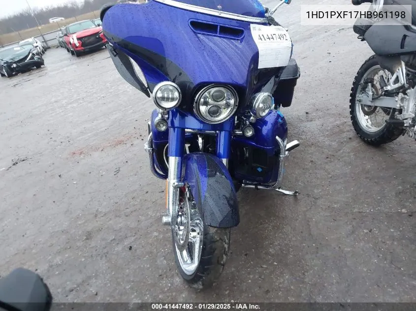 2017 Harley-Davidson Flhxse Cvo Street Glide VIN: 1HD1PXF17HB961198 Lot: 41447492