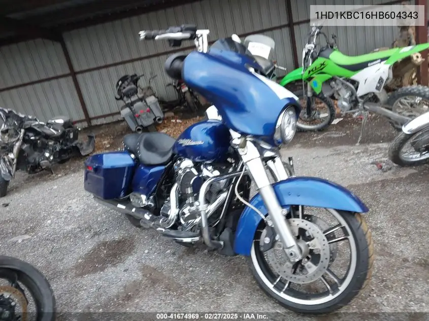 2017 Harley-Davidson Flhx Street Glide VIN: 1HD1KBC16HB604343 Lot: 41674969