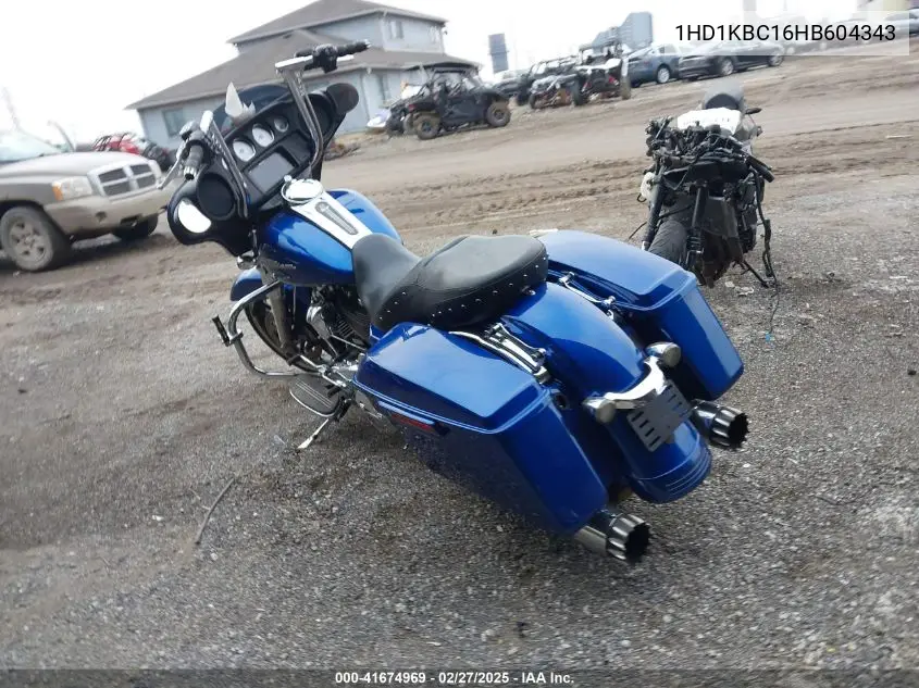 2017 Harley-Davidson Flhx Street Glide VIN: 1HD1KBC16HB604343 Lot: 41674969