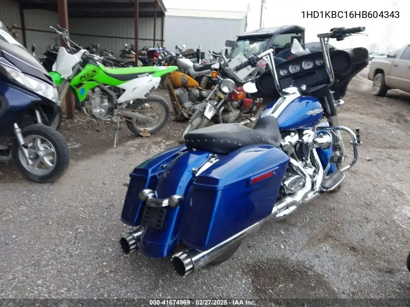 2017 Harley-Davidson Flhx Street Glide VIN: 1HD1KBC16HB604343 Lot: 41674969