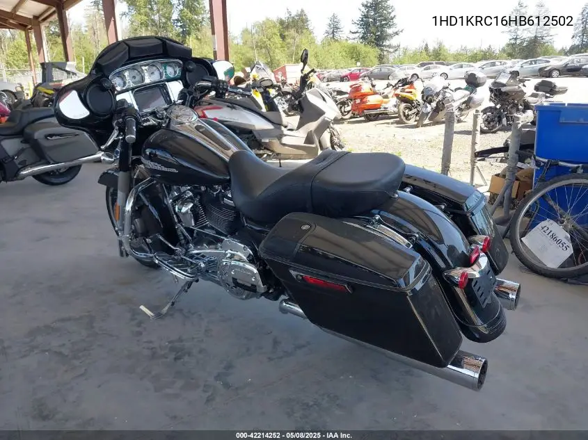 2017 Harley-Davidson Flhxs Street Glide Special VIN: 1HD1KRC16HB612502 Lot: 42214252