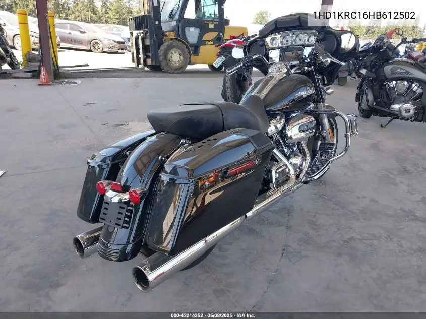 2017 Harley-Davidson Flhxs Street Glide Special VIN: 1HD1KRC16HB612502 Lot: 42214252
