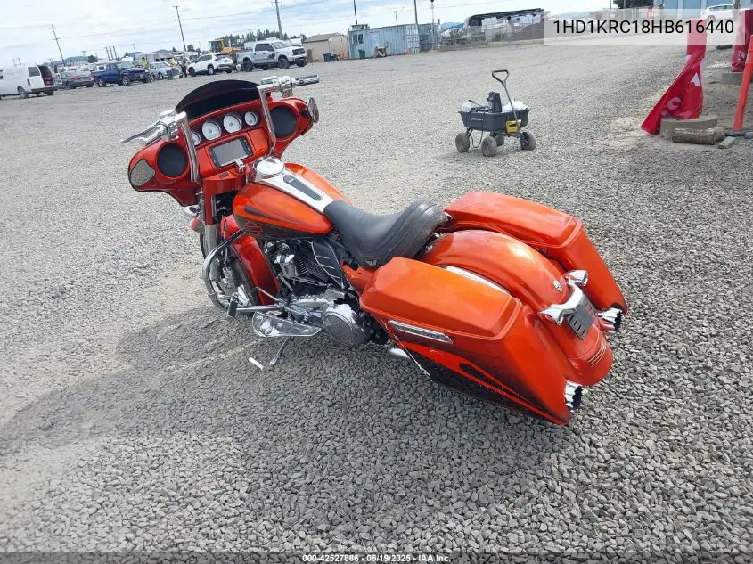 2017 Harley-Davidson Flhxs Street Glide Special VIN: 1HD1KRC18HB616440 Lot: 42527886