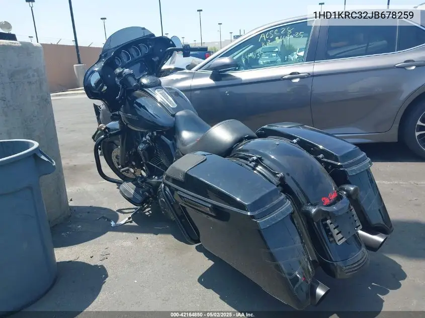 2018 Harley-Davidson Flhxs Street Glide Special VIN: 1HD1KRC32JB678259 Lot: 42164850