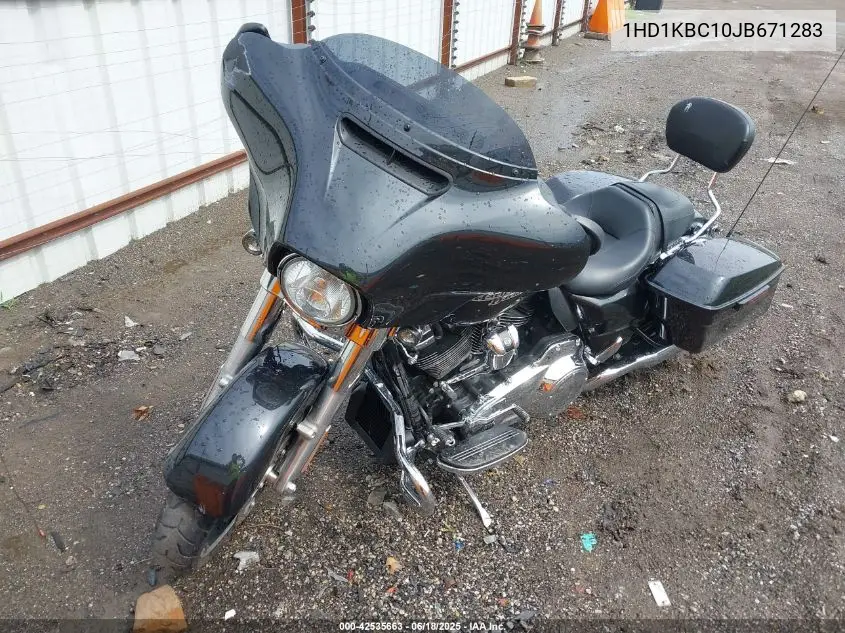 2018 Harley-Davidson Flhx Street Glide VIN: 1HD1KBC10JB671283 Lot: 42535663