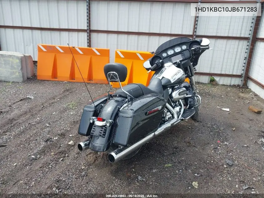 2018 Harley-Davidson Flhx Street Glide VIN: 1HD1KBC10JB671283 Lot: 42535663