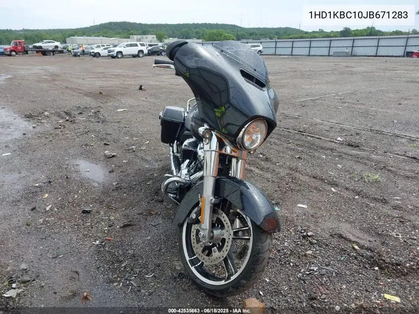 2018 Harley-Davidson Flhx Street Glide VIN: 1HD1KBC10JB671283 Lot: 42535663