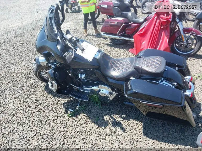 2018 Harley-Davidson Flhx Street Glide VIN: 1HD1KBC15JB672557 Lot: 42582367