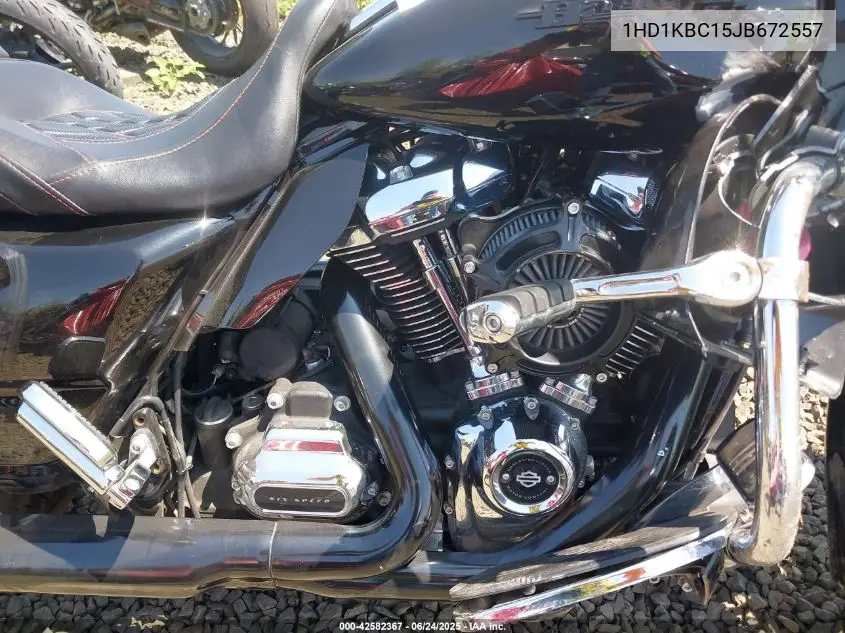 2018 Harley-Davidson Flhx Street Glide VIN: 1HD1KBC15JB672557 Lot: 42582367