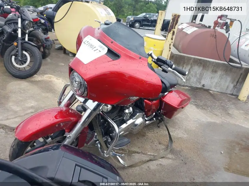 2019 Harley-Davidson Flhx VIN: 1HD1KBC15KB648731 Lot: 42100117