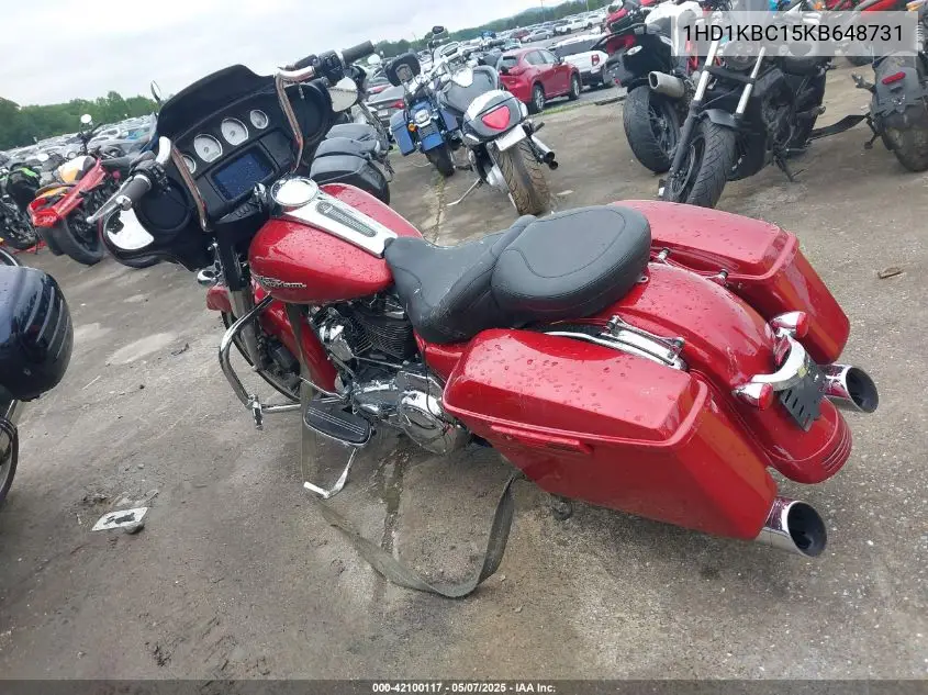 2019 Harley-Davidson Flhx VIN: 1HD1KBC15KB648731 Lot: 42100117