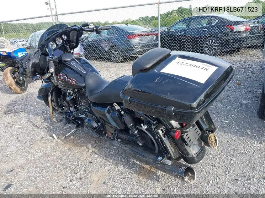 2020 Harley-Davidson Flhxs VIN: 1HD1KRP18LB671523 Lot: 42230048