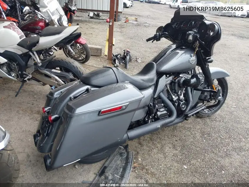 2021 Harley-Davidson Flhxs VIN: 1HD1KRP19MB625605 Lot: 42149835
