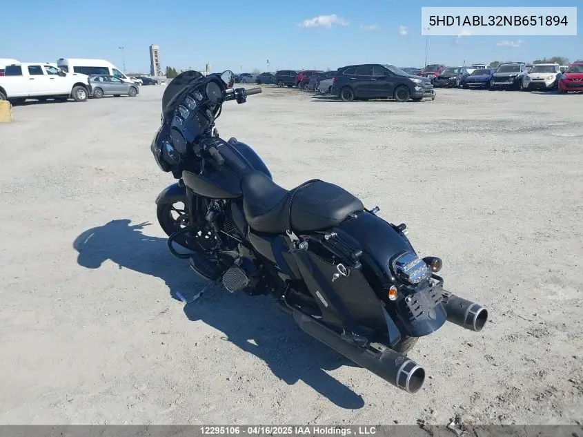 2022 Harley-Davidson Flhxst VIN: 5HD1ABL32NB651894 Lot: 12295106