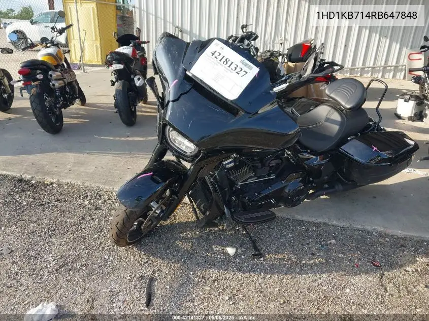 2024 Harley-Davidson Flhx VIN: 1HD1KB714RB647848 Lot: 42181327