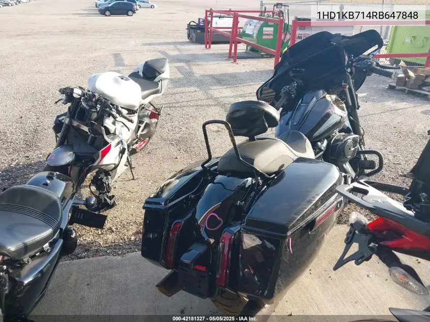 2024 Harley-Davidson Flhx VIN: 1HD1KB714RB647848 Lot: 42181327