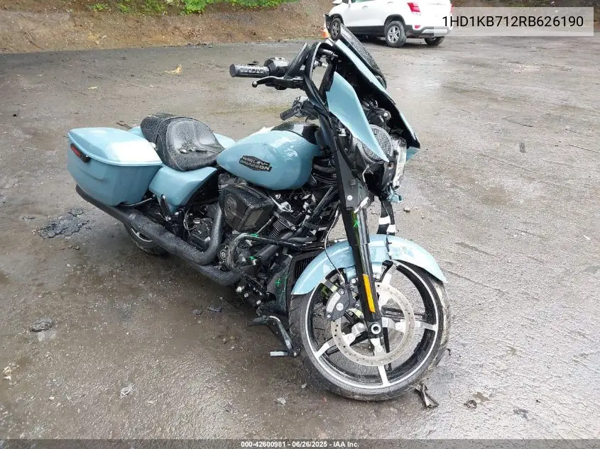 2024 Harley-Davidson Flhx VIN: 1HD1KB712RB626190 Lot: 42600981