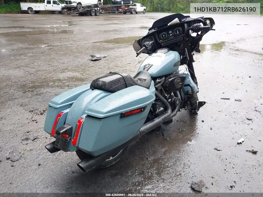 2024 Harley-Davidson Flhx VIN: 1HD1KB712RB626190 Lot: 42600981
