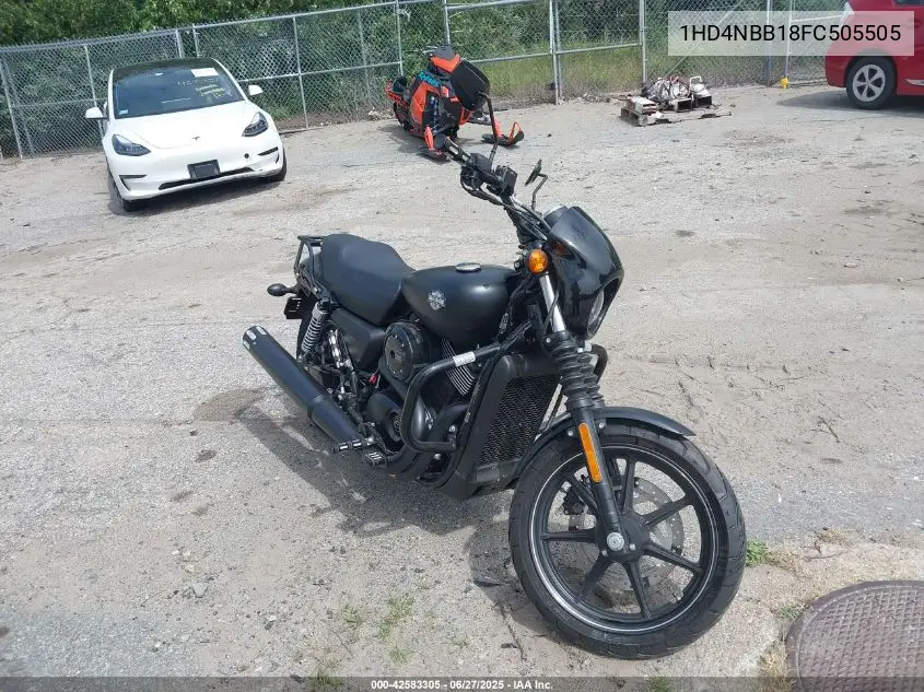 2015 Harley-Davidson Xg750 VIN: 1HD4NBB18FC505505 Lot: 42583305