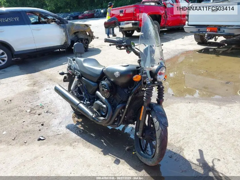2015 Harley-Davidson Xg500 VIN: 1HD4NAA11FC503414 Lot: 42601546