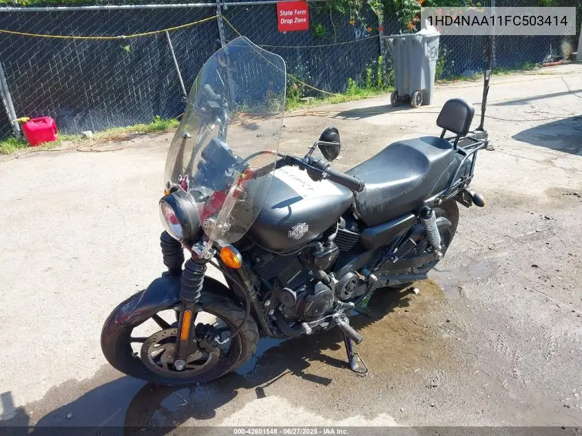 2015 Harley-Davidson Xg500 VIN: 1HD4NAA11FC503414 Lot: 42601546