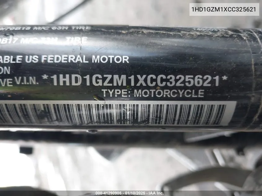 2012 Harley-Davidson Fld Switchback VIN: 1HD1GZM1XCC325621 Lot: 41290905