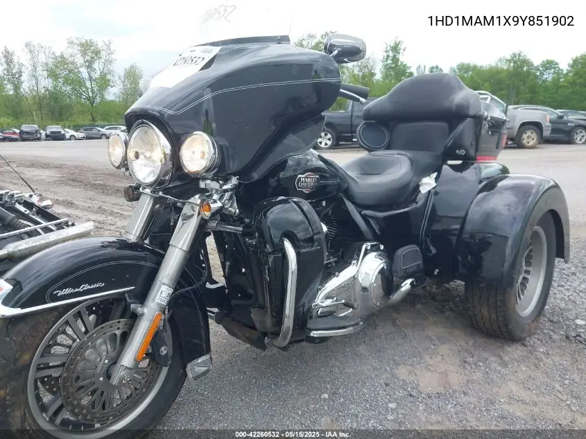 2009 Harley-Davidson Flhtcutg VIN: 1HD1MAM1X9Y851902 Lot: 42260532