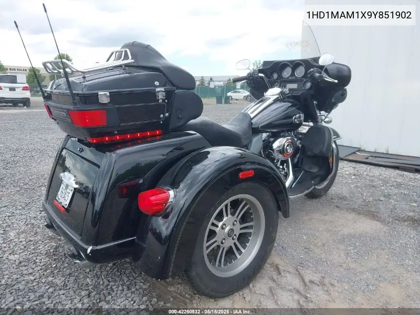2009 Harley-Davidson Flhtcutg VIN: 1HD1MAM1X9Y851902 Lot: 42260532