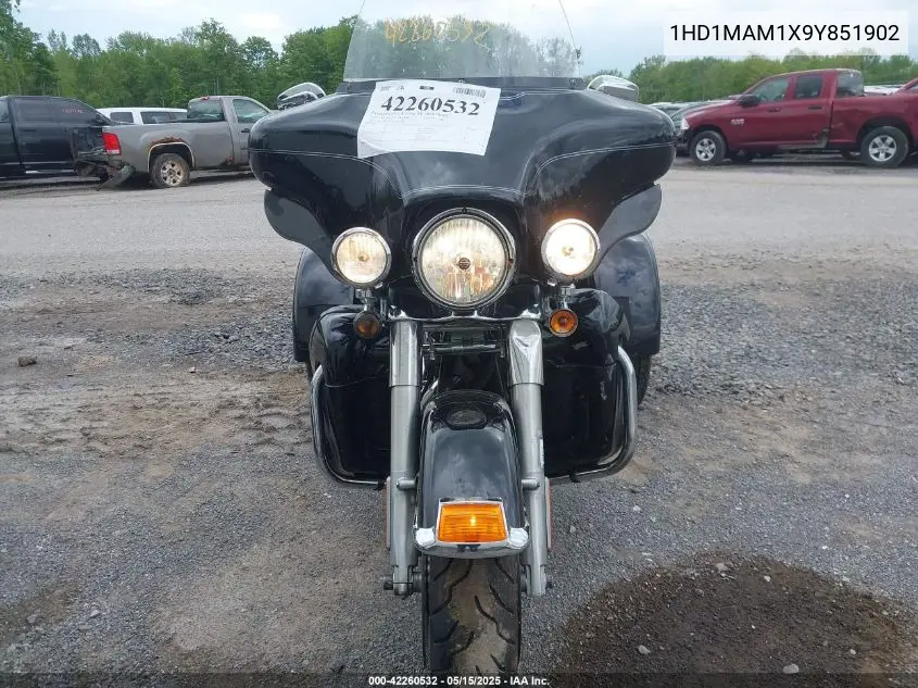2009 Harley-Davidson Flhtcutg VIN: 1HD1MAM1X9Y851902 Lot: 42260532