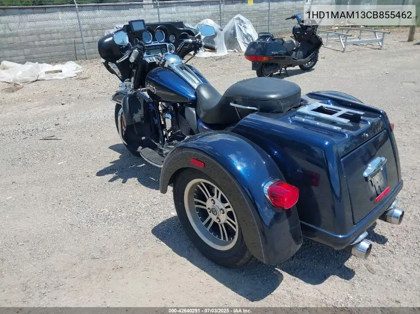 2012 Harley-Davidson Flhtcutg Tri Glide Ultra Classic VIN: 1HD1MAM13CB855462 Lot: 42640291