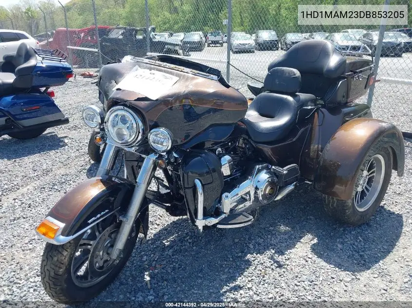2013 Harley-Davidson Flhtcutg Tri Glide Ultra Clss/Annv VIN: 1HD1MAM23DB853205 Lot: 42144392