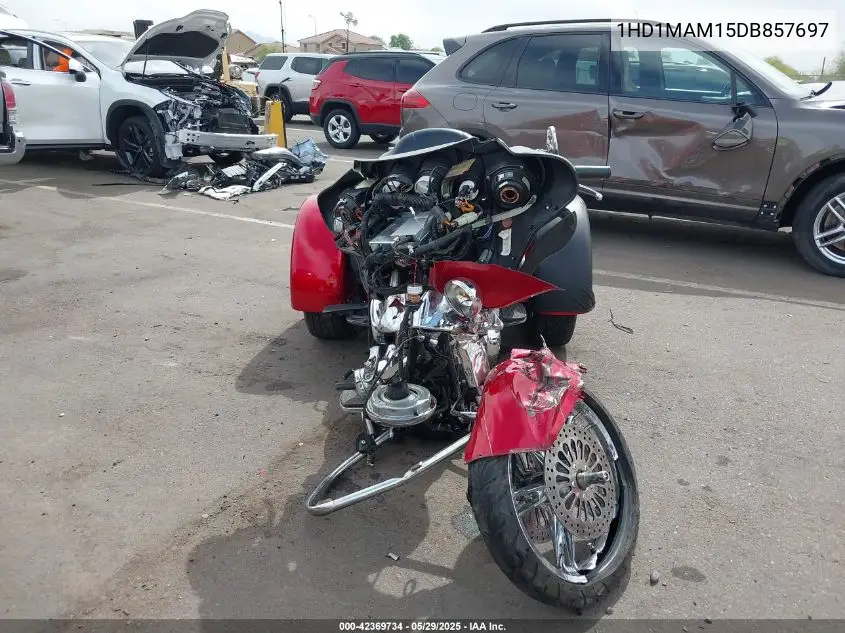 2013 Harley-Davidson Flhtcutg Tri Glide Ultra Classic VIN: 1HD1MAM15DB857697 Lot: 42369734