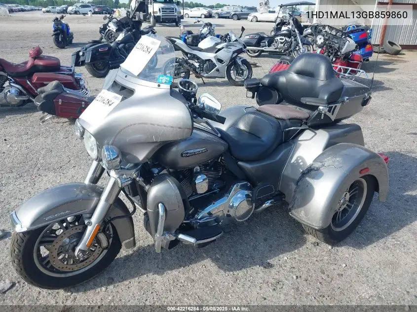 2016 Harley-Davidson Flhtcutg Tri Glide Ultra VIN: 1HD1MAL13GB859860 Lot: 42216284