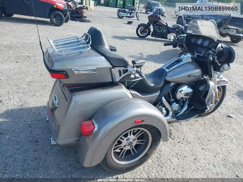 2016 Harley-Davidson Flhtcutg Tri Glide Ultra VIN: 1HD1MAL13GB859860 Lot: 42216284