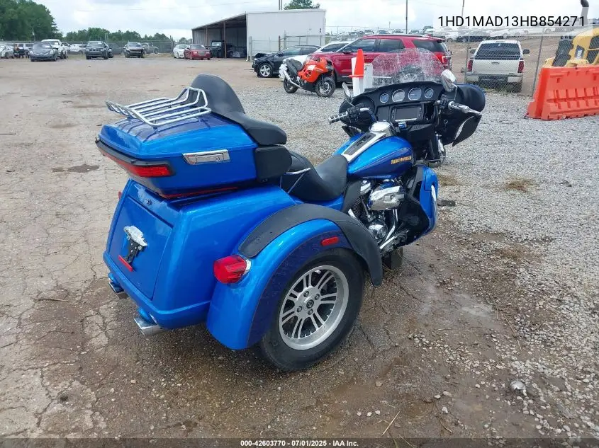 2017 Harley-Davidson Flhtcutg Tri Glide Ultra VIN: 1HD1MAD13HB854271 Lot: 42603770