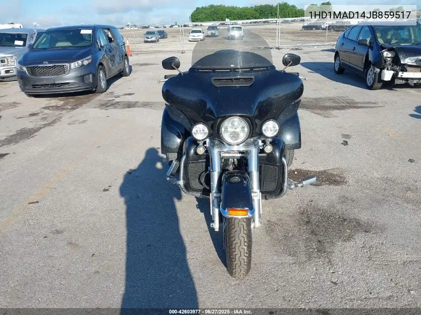 2018 Harley-Davidson Flhtcutg Tri Glide Ultra VIN: 1HD1MAD14JB859517 Lot: 42603977
