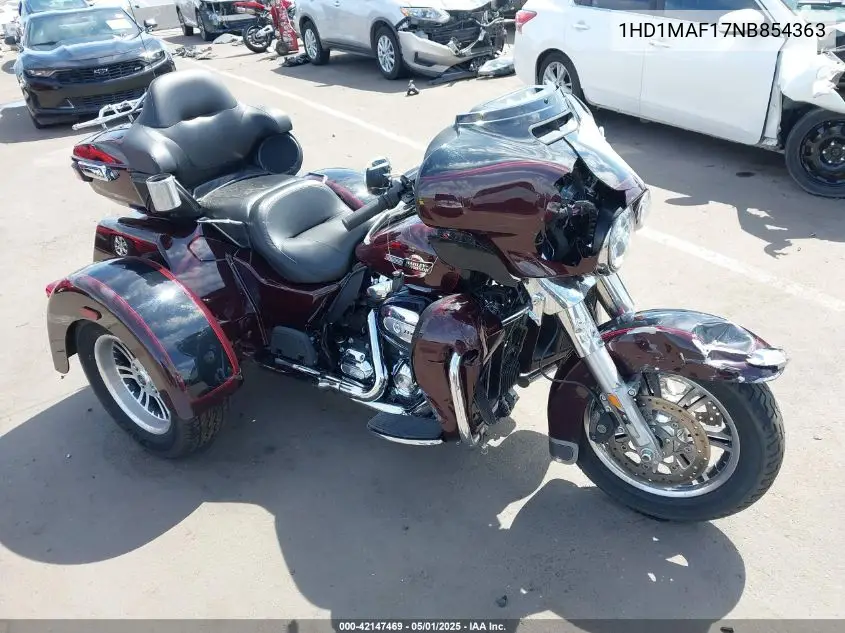 2022 Harley-Davidson Flhtcutg VIN: 1HD1MAF17NB854363 Lot: 42147469