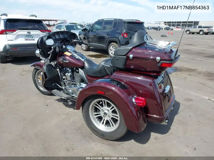 2022 Harley-Davidson Flhtcutg VIN: 1HD1MAF17NB854363 Lot: 42147469