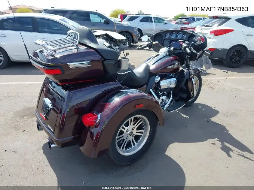 2022 Harley-Davidson Flhtcutg VIN: 1HD1MAF17NB854363 Lot: 42147469
